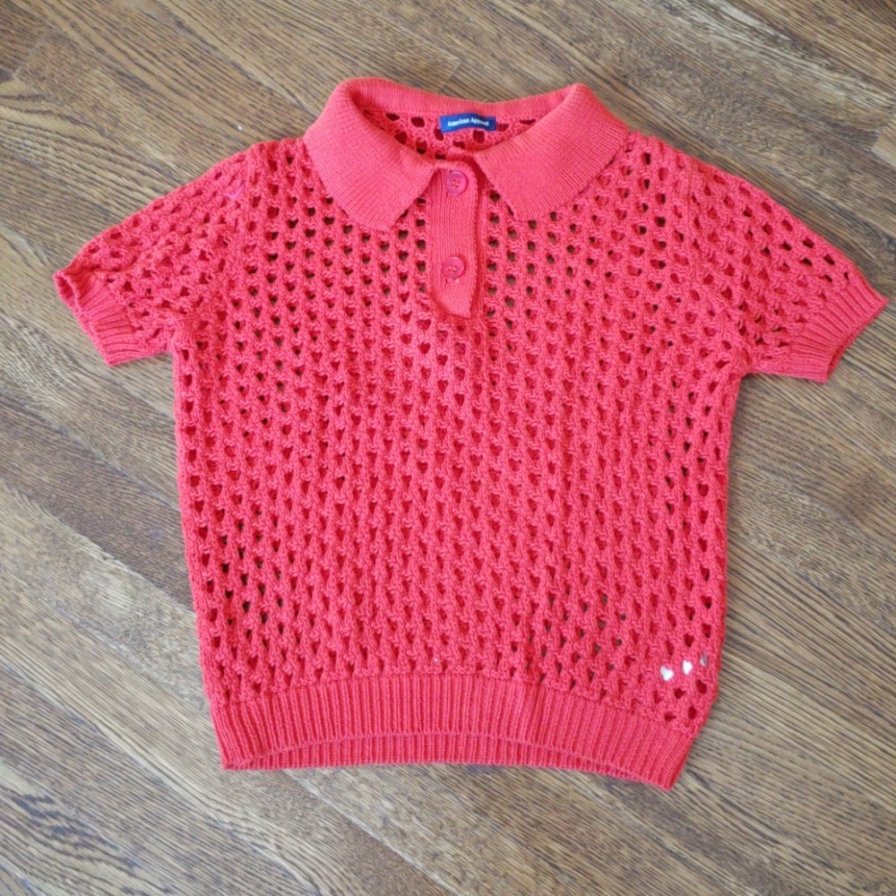 American Apparel Open Knit Top